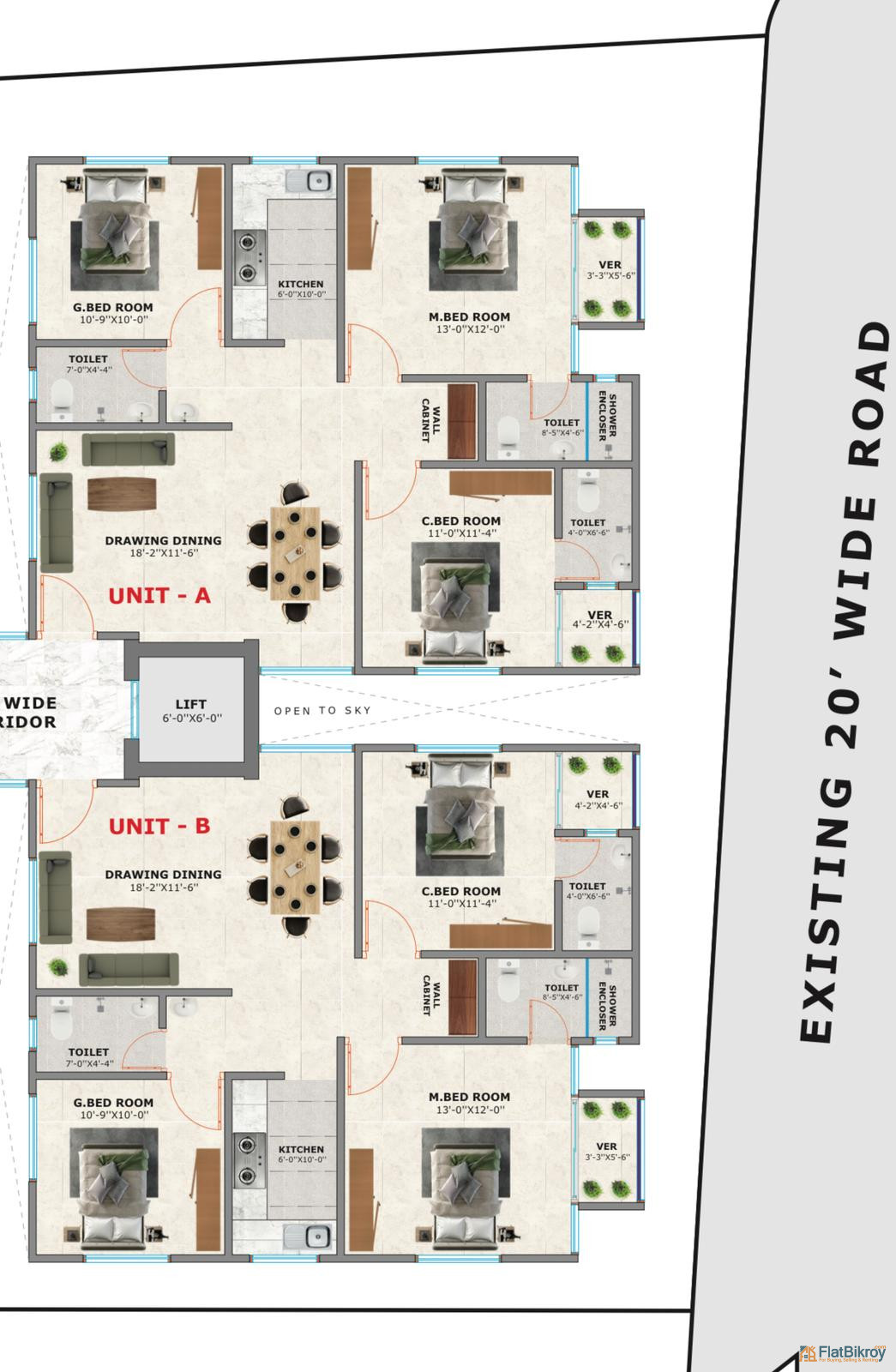 Flat Booking Cholce….Kudabo, Mirer Bazar, Gazipur.