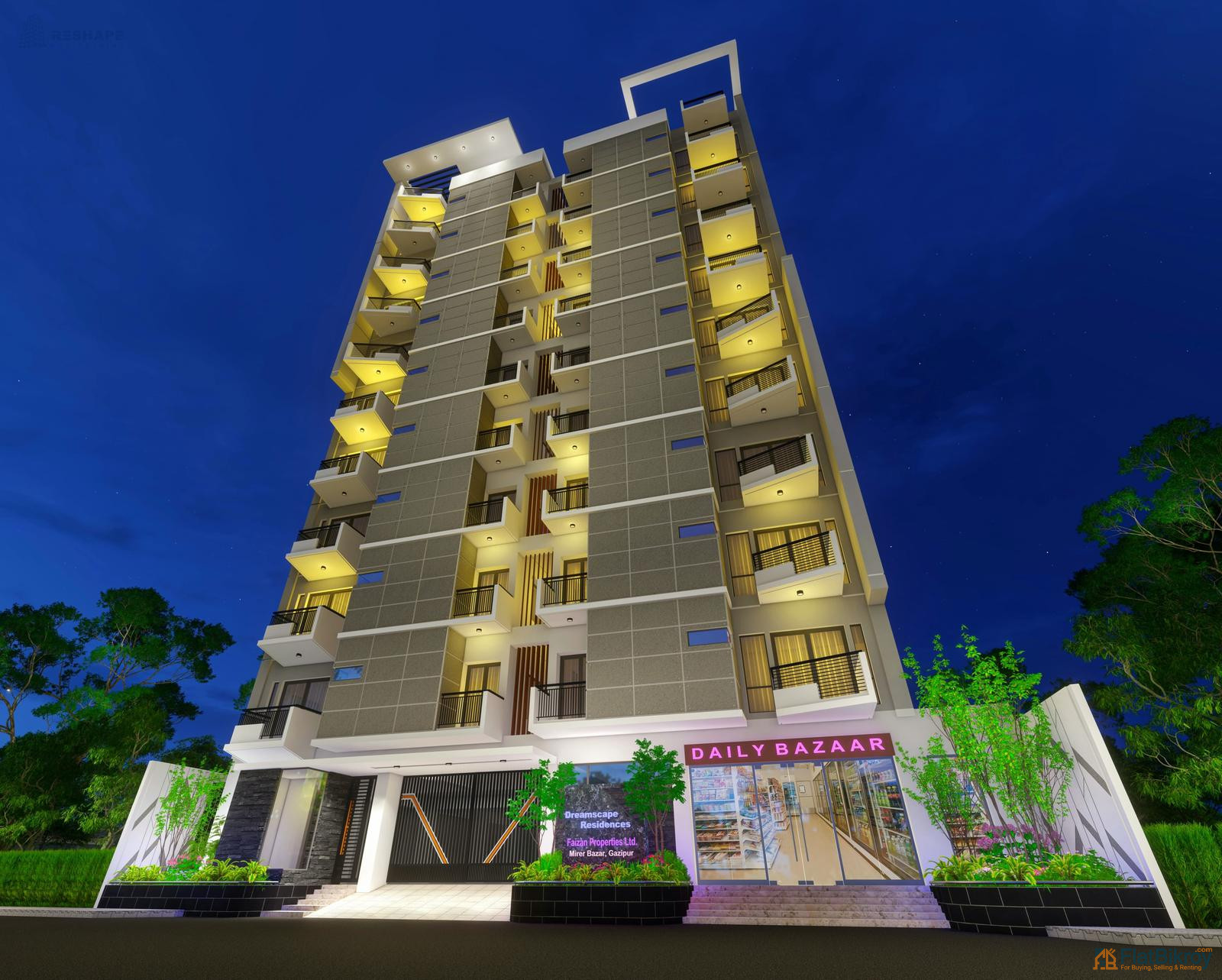 Flat Booking Cholce….Kudabo, Mirer Bazar, Gazipur.